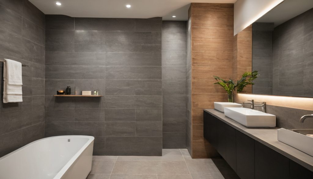 A 5x8 bathroom remodel stays under budget when the tile format fits the walls