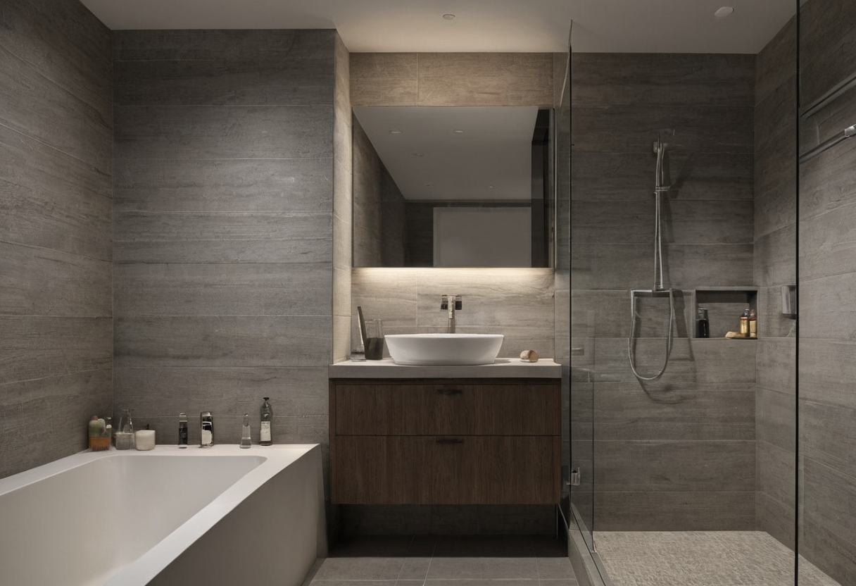 Which tile sizes divide evenly into a 60-inch tub alcove