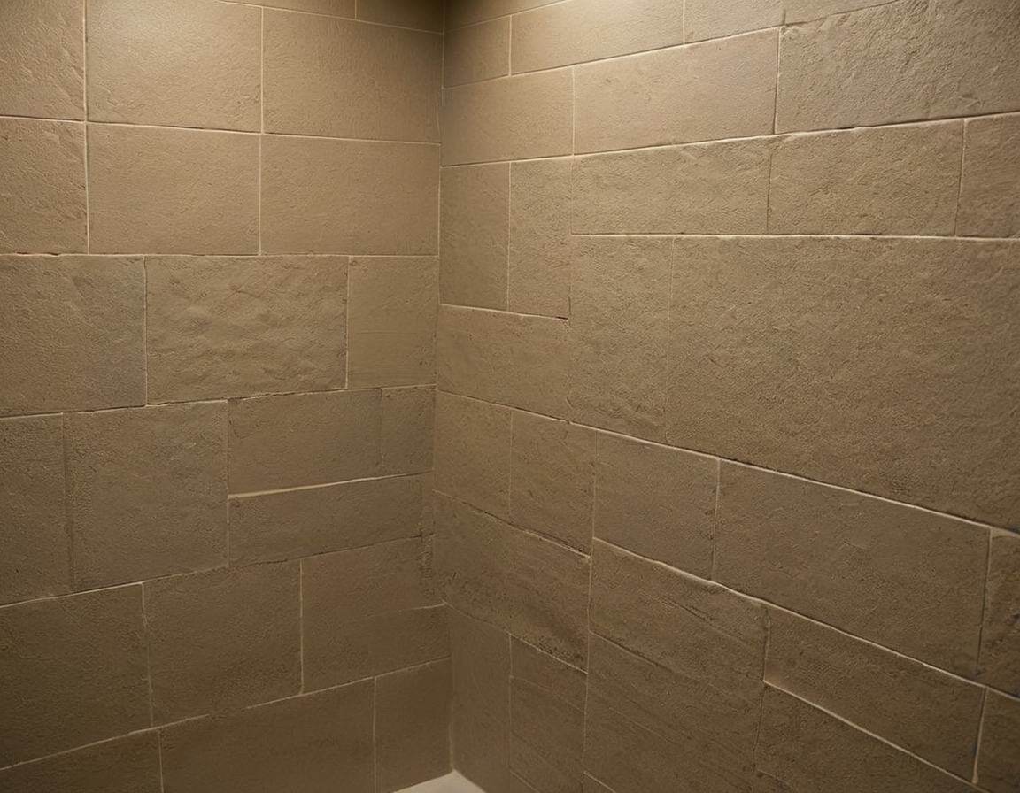 A 32-inch return wall accepts an 8x8 tile perfectly